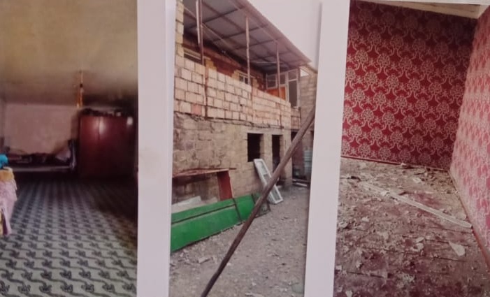 Ermənilərin atdığı raket evini yararsız vəziyyətə saldı, rəsmi qurumlar hələ də təmir etmir... – GƏNCƏ SAKİNİ ŞİKAYƏTÇİDİR