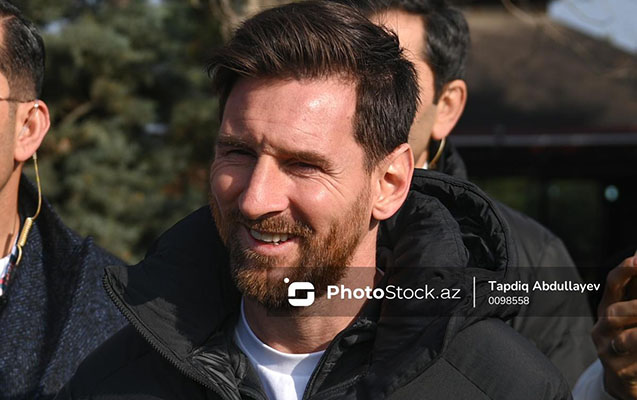 Messi Bakıda Qarabağ atlarını izlədi - Video - Fotolar