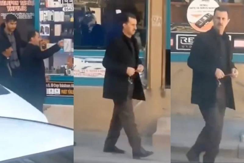 “Əsəd iki cangüdəni ilə…” : Bu görüntülər trend oldu - VİDEO