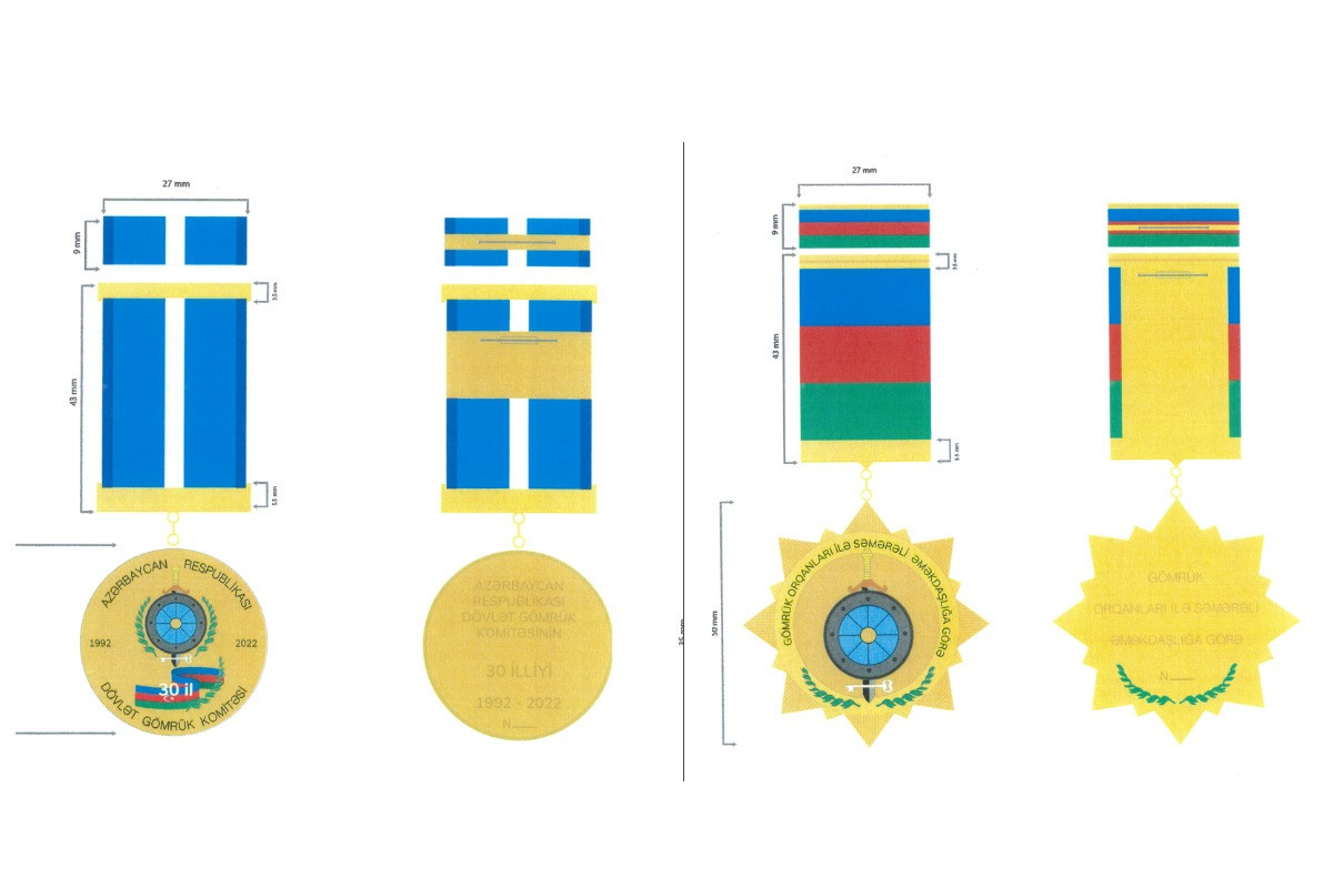 Dövlət Gömrük Komitəsinin yeni medallarının kimlərə veriləcəyi MƏLUM OLUB