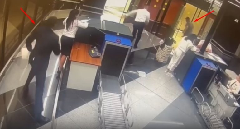 Hava limanında Azərbaycan manatlarını çamadanla qaçırmağa cəhd etdi — VİDEO