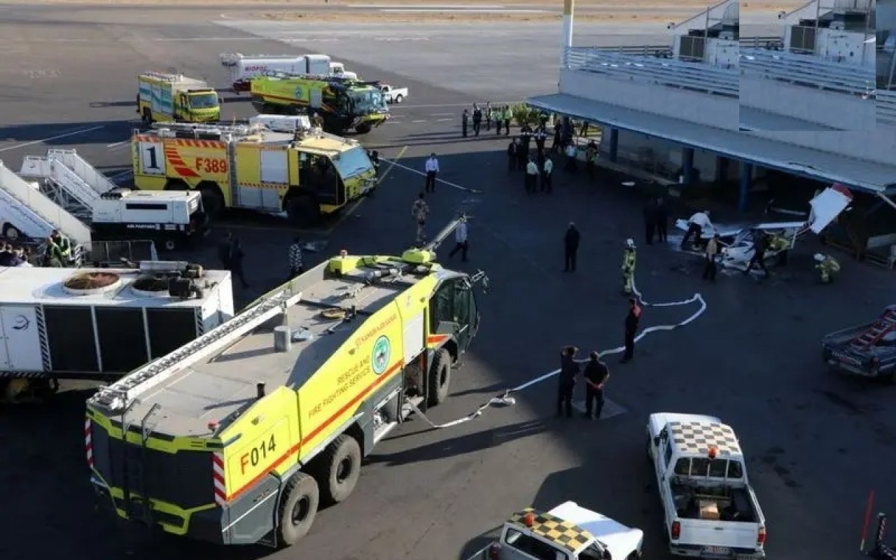 Təbrizdə təyyarə qəzaya uğradı - FOTO