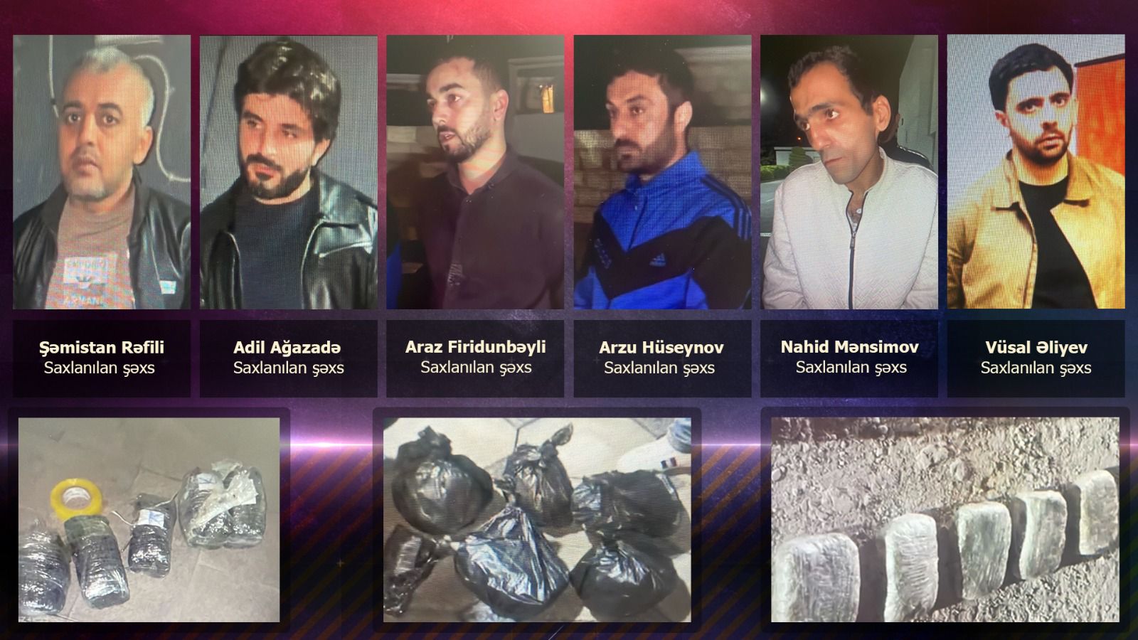 DİN BNMİ-nin əməliyyatları zamanı 21 kq narkotik vasitə və 600 ədəd psixotrop tərkibli həb aşkarlanıb