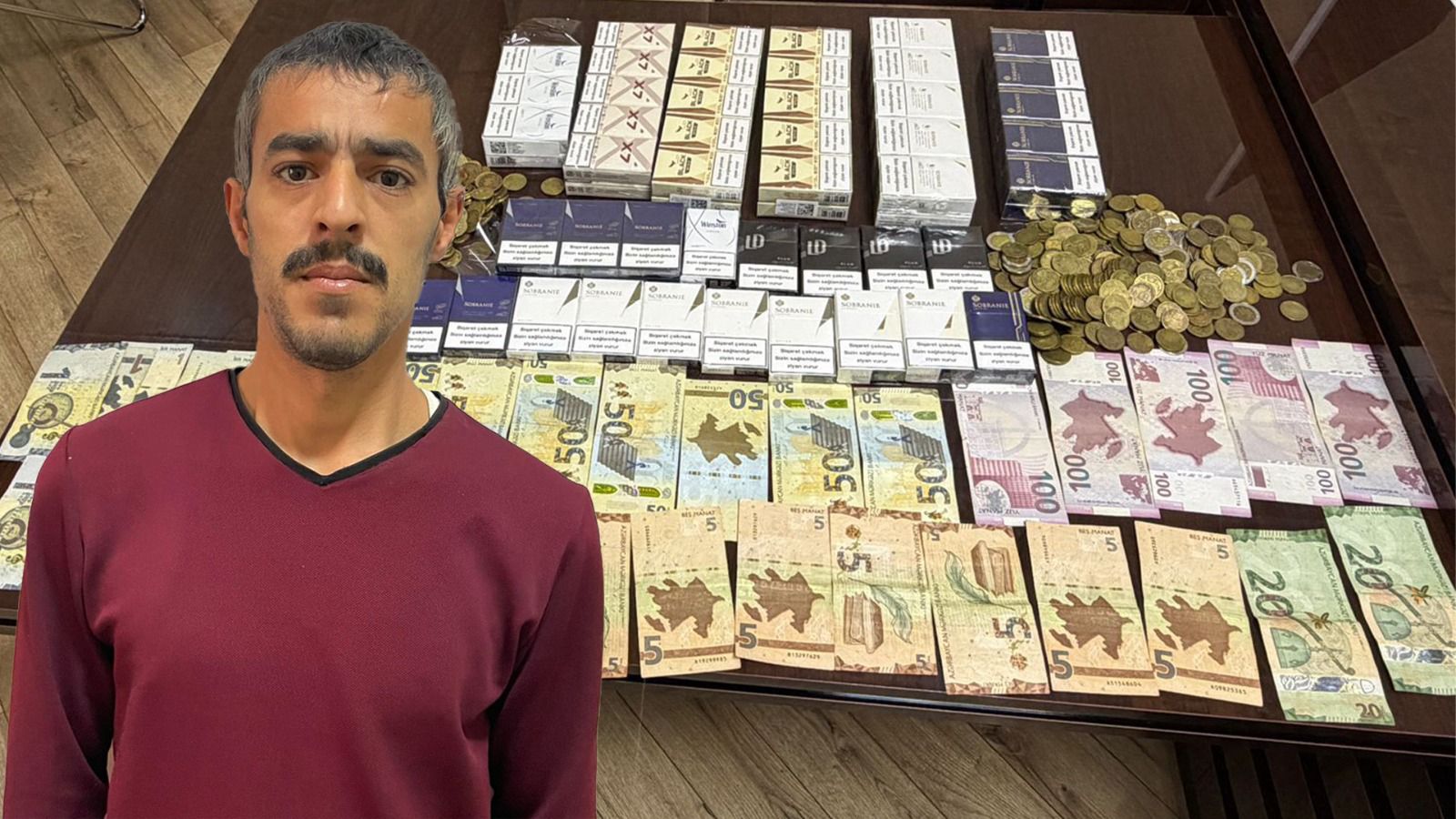 Abşeron rayonunda 4 marketdən 10 min manatlıq oğurluq edən şəxs saxlanıldı