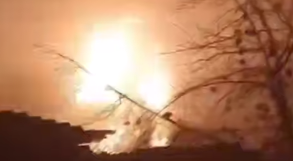 Rusiyanın neft bazasında yanğın