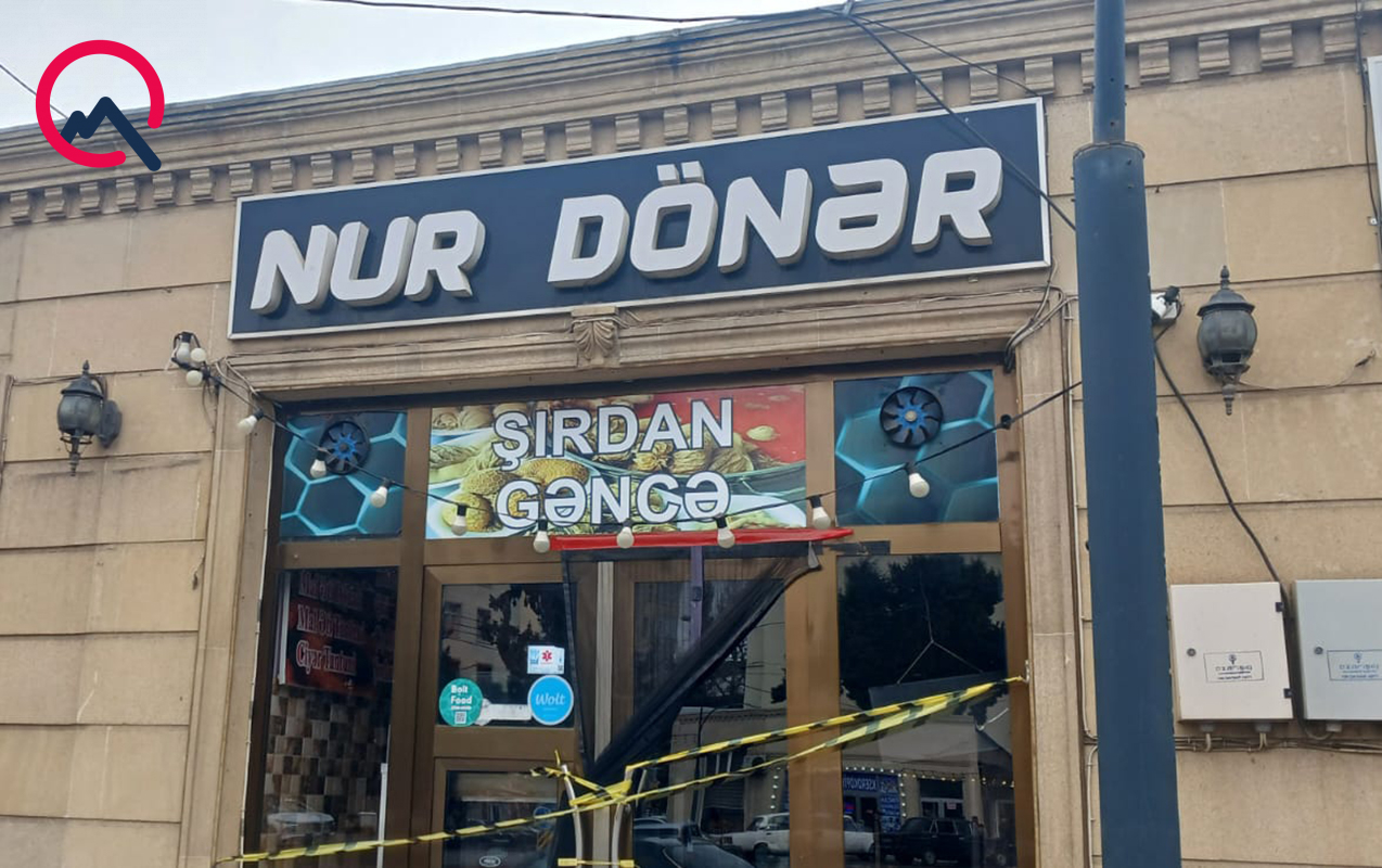 Gəncədə şagirdlərin zəhərləndiyi dönərxana bağlandı - Fotolar