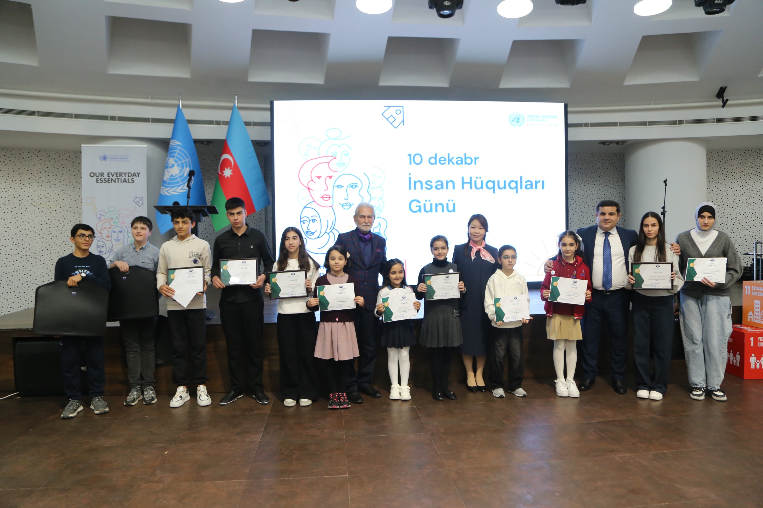 Beynəlxalq İnsan Hüquqları Gününə həsr edilmiş tədbir keçirilib - FOTO 