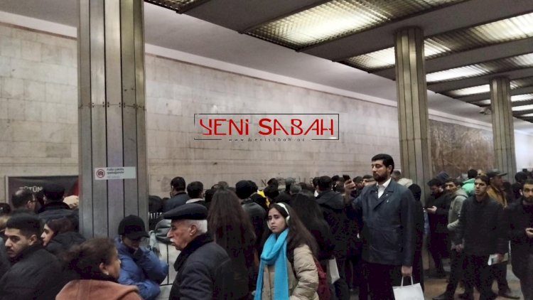 Bakı metrosunda problem yarandı