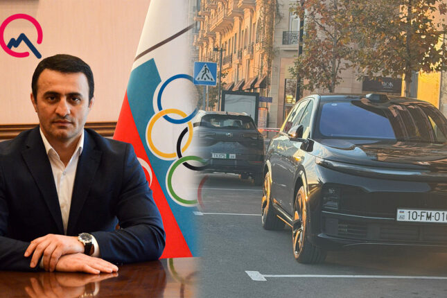 Fərid Mansurov maşını əks istiqamətdə saxladı – Video