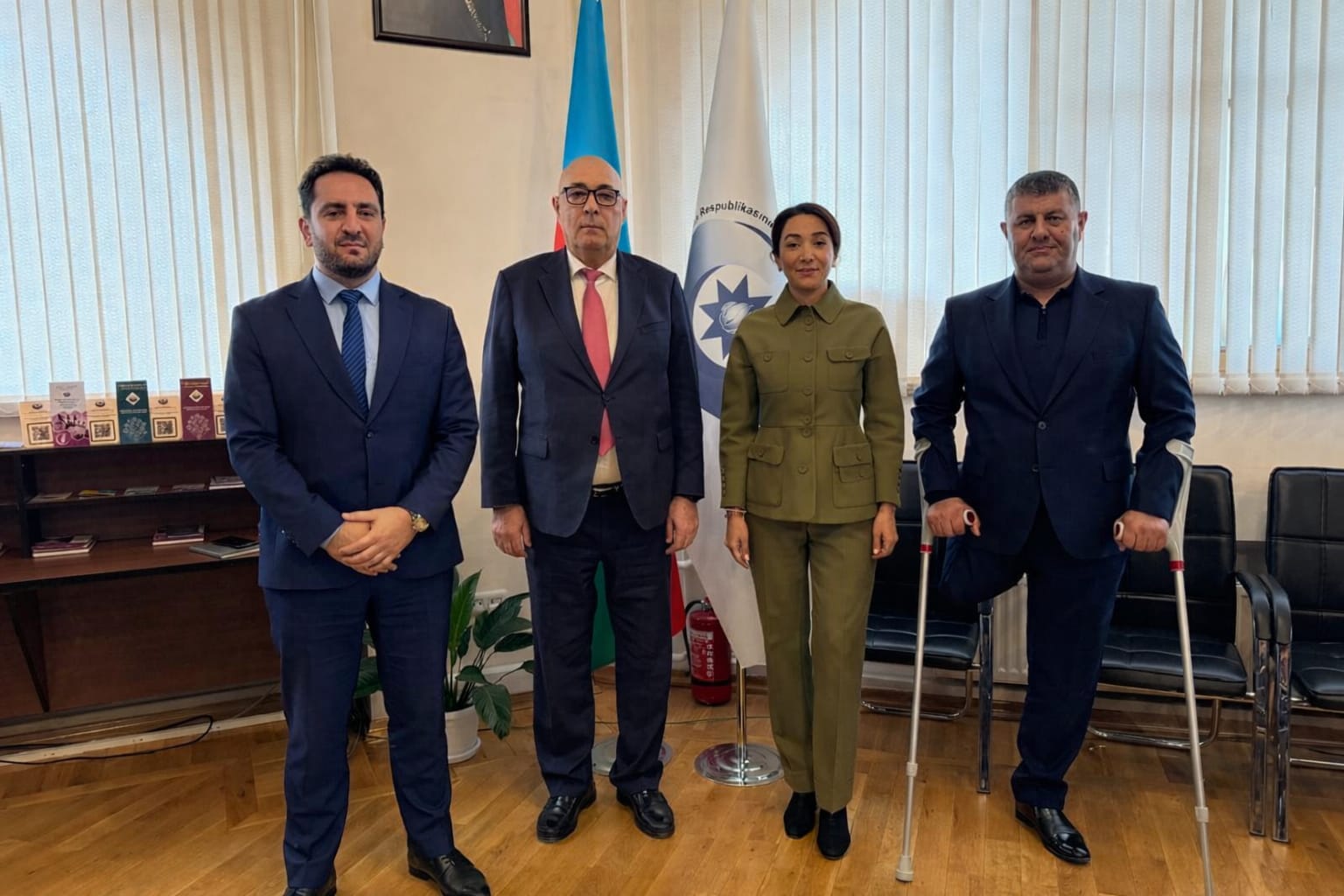 Ombudsman Səbinə Əliyeva Azərbaycan milli amputant futbol komandasının heyətini qəbul edib