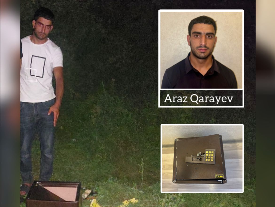 Qohumunun evindən seyf oğurlayan şəxs saxlanılıb