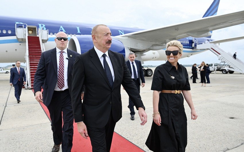 İlham Əliyev ABŞ-yə işgüzar səfər edib