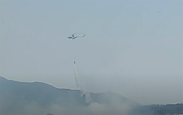Yanğınlara aviasiya qüvvələri cəlb olundu - Video
