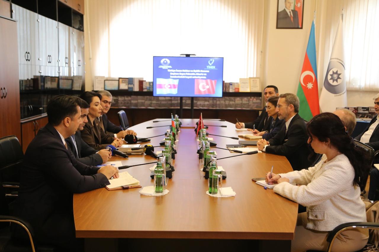 Ombudsman Türkiyənin İnsan Hüquqları və Bərabərlik Qurumunun sədri və nümayəndə heyətini qəbul etdi - FOTO