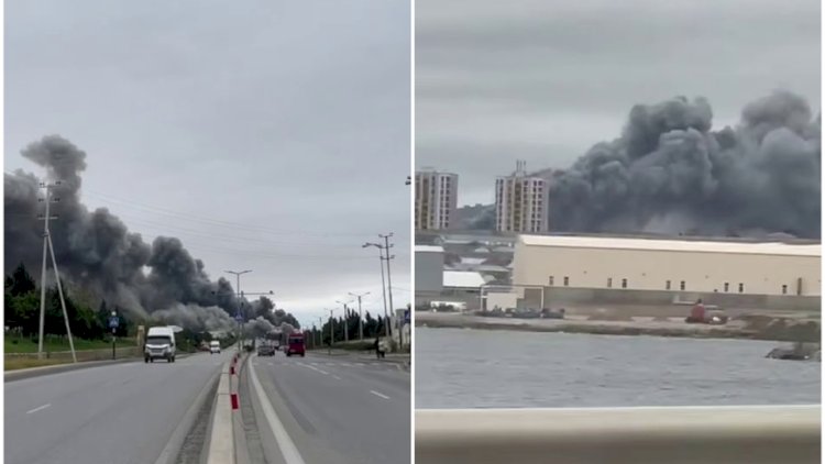 SON DƏQİQƏ: Abşeronda güclü yanğın başladı - VİDEO