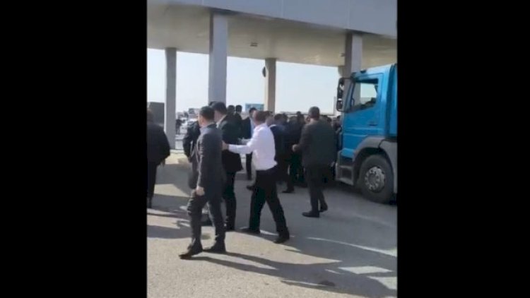 Bakıda mühafizəçilər dövlət qurumunun əməkdaşlarını döydü - VİDEO