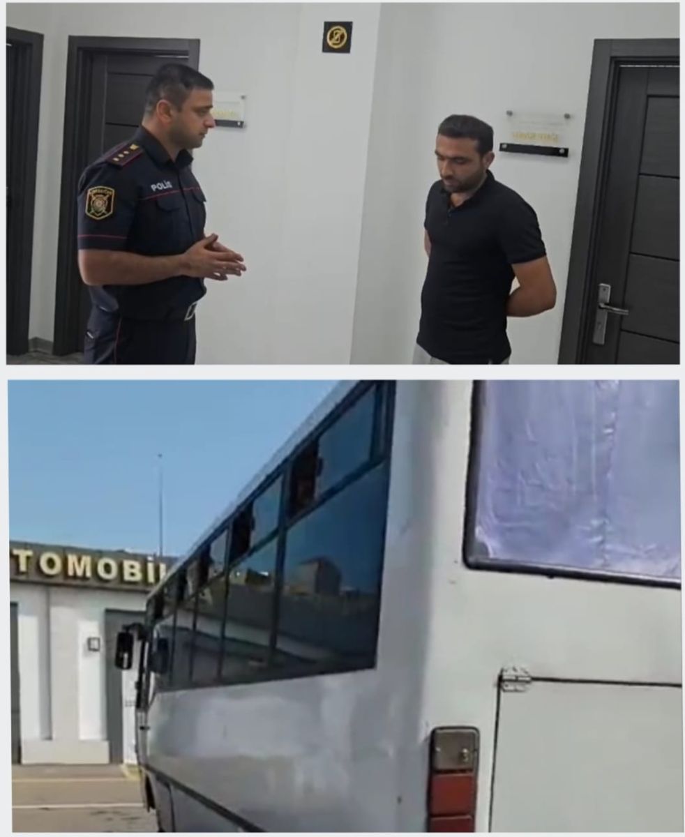 Sərxoş vəziyyətdə sərnişin daşıyan avtobus sürücüsü inzibati qaydada həbs edildi