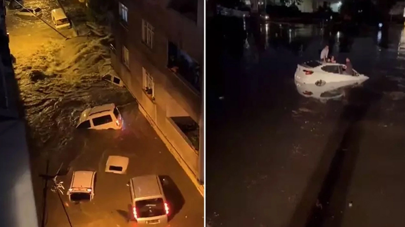 Türkiyədə sel: İstanbulu həyat iflic oldu, Kırklarelidə 2 nəfər öldü (VİDEO)