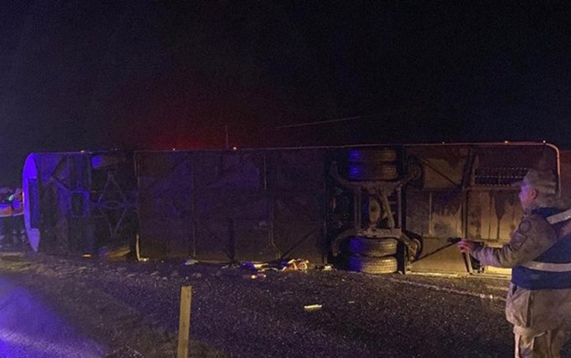 Türkiyədə avtobus aşdı - 5 ölü, 23 yaralı