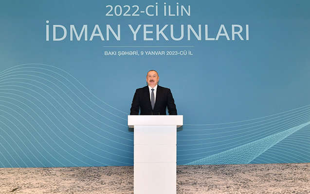 Prezident 2022-ci ilin idman yekunları mərasimində iştirak etdi - YENİLƏNDİ + FOTOLAR
