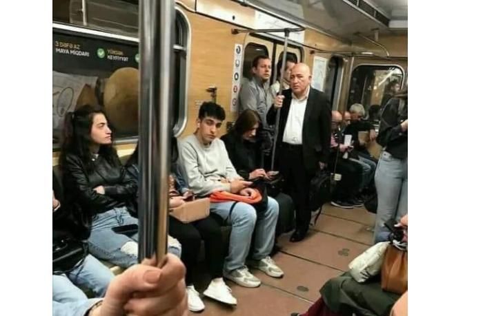 Pənah Hüseyn metroda ayaq üstə qaldı 