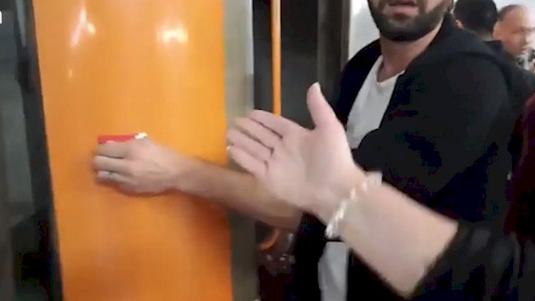 İrəvan metrosunda gərginlik: “DQR bayrağı“ söküldü - Video