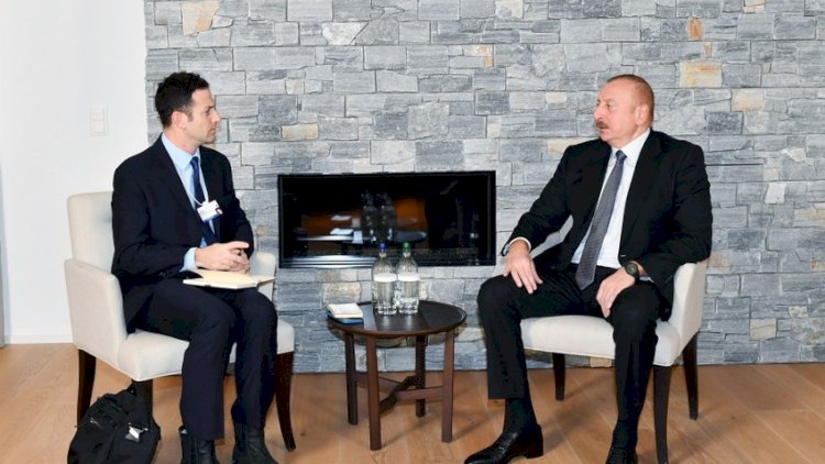 Prezident Əliyev Davosda növbəti görüşünü keçirdi